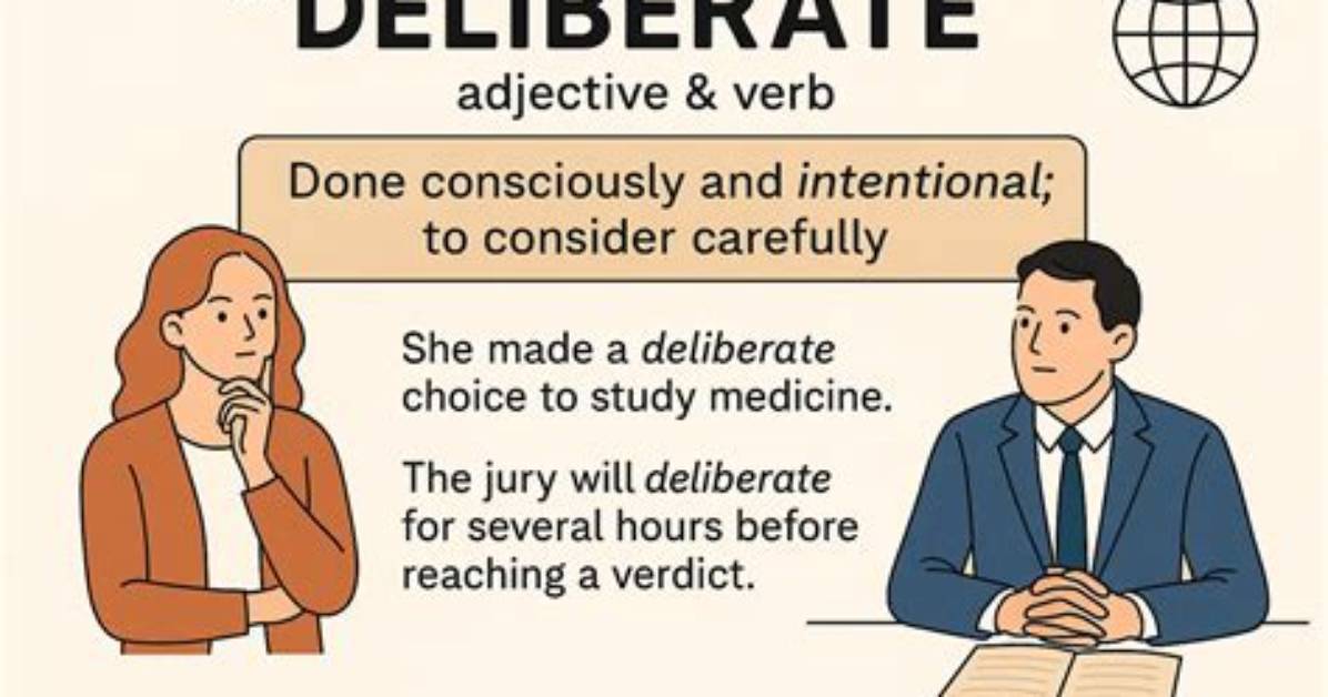 Where Does Deliberate Mean?
