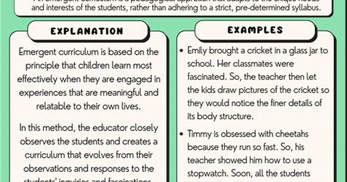 Where Does Emergent Curriculum Come from?