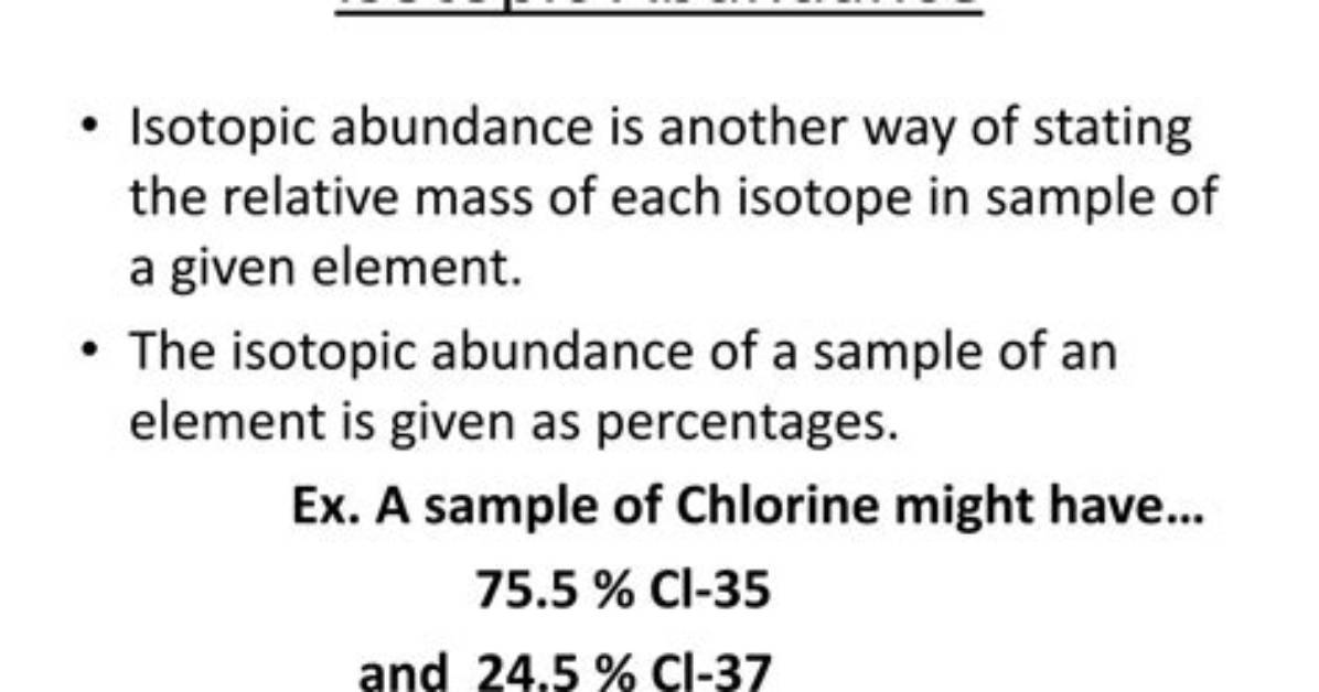 Where Does Isotopic Abundance Come from?