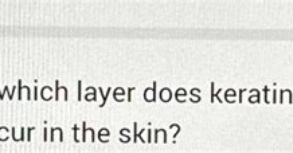 Where Does Keratinization Occur in Humans?