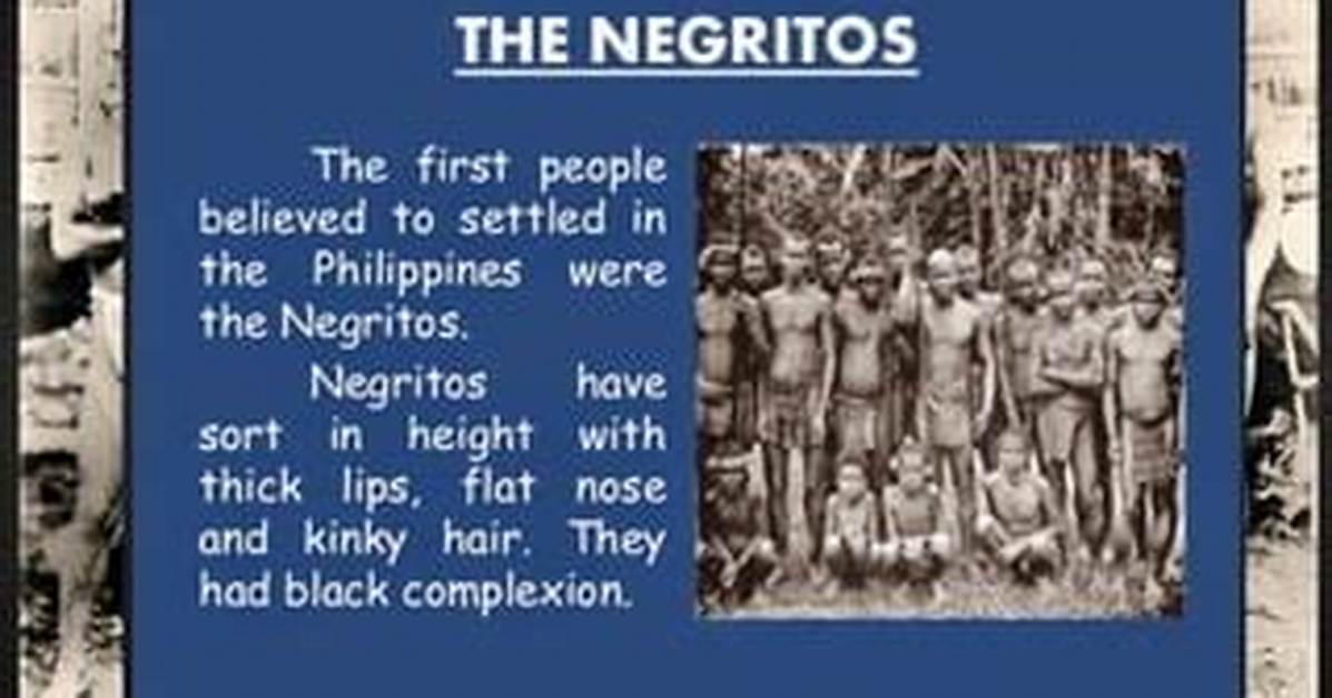 Where Does Negritos Came from?
