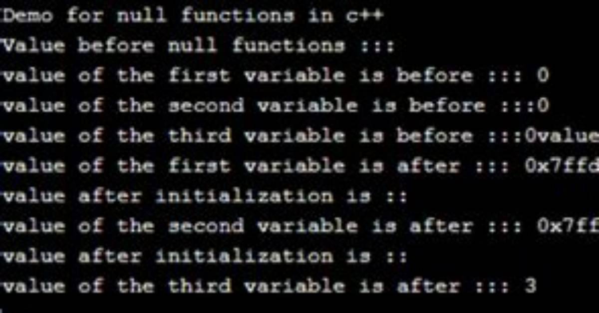 Where Does the Null in Function Output Come from?