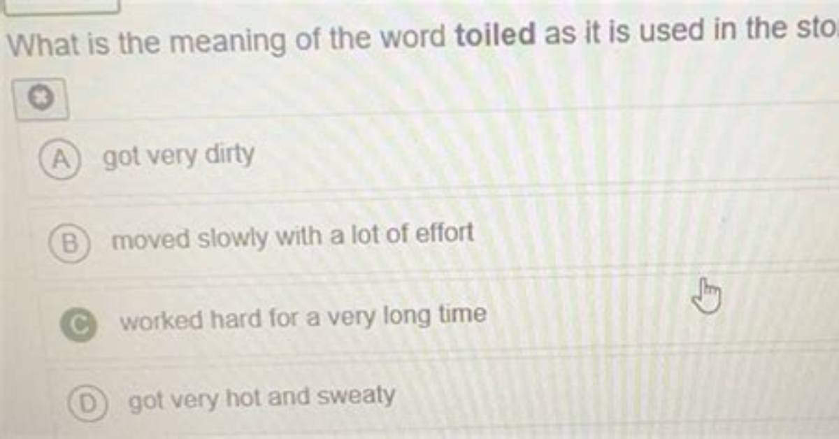 Where Does the Word Toiled Come from?