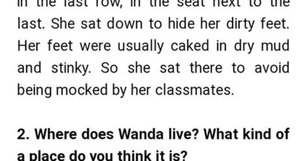 Where in the Classroom Does Wanda Sit and Why?