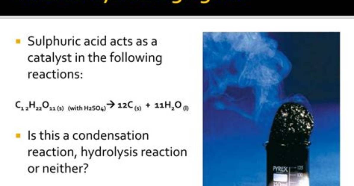 Where Is a Dehydrating Agent?