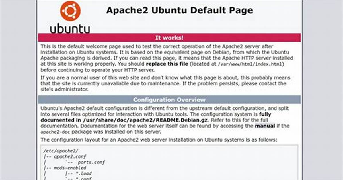 Where Is Apache Config File in Ubuntu?