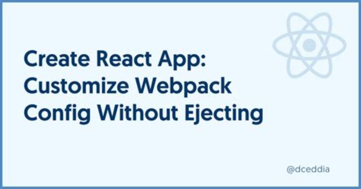 Where Is Create-React-App Webpack Config and Files?