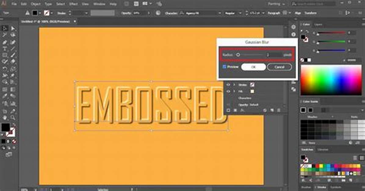 Where Is Emboss in Illustrator?
