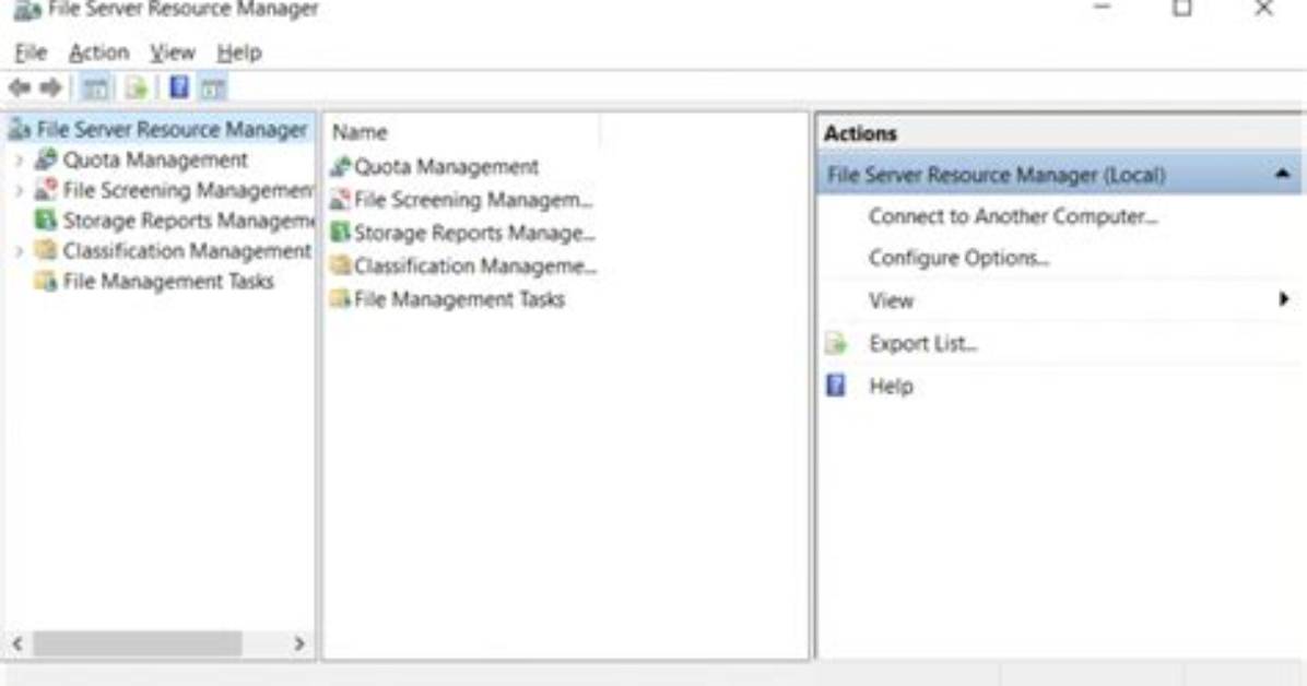 Where Is File Server Resource Manager?