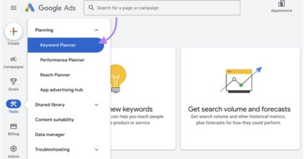 Where Is Google Keyword Planner?