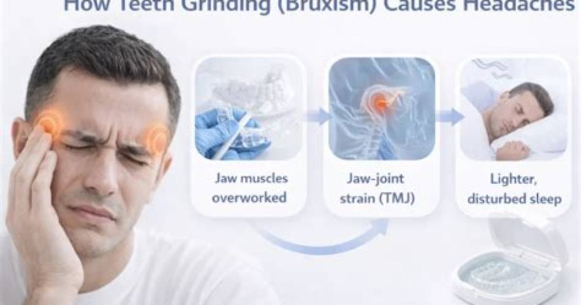 Where Is Headache from Grinding Teeth?