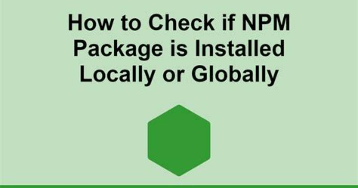 Where Is Npm Global Installed