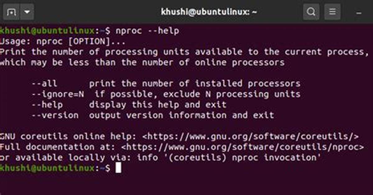 Where Is Nproc Value in Linux?