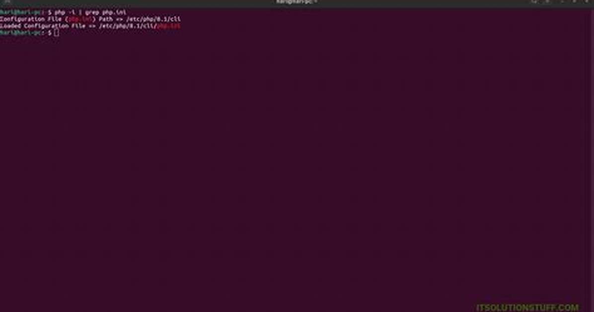 Where Is Php Ini Ubuntu?