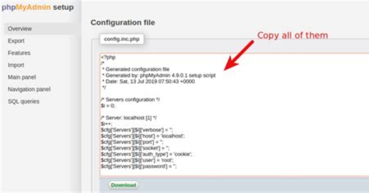 Where Is phpMyAdmin Config File Ubuntu?