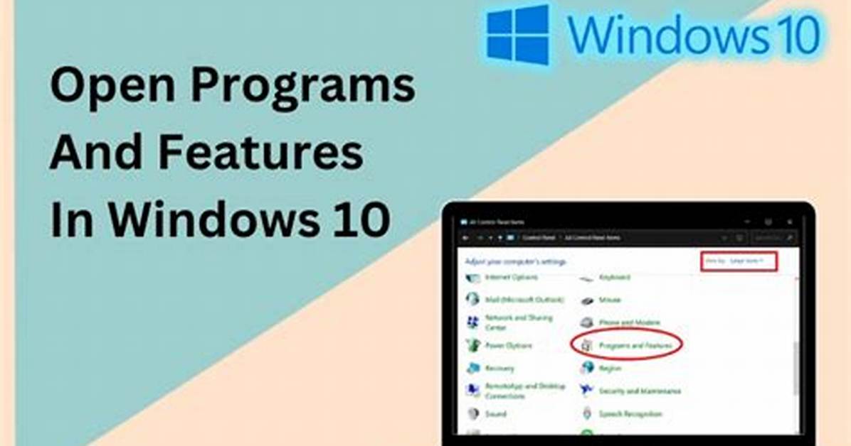 Where Is Program and Features in Windows 7?