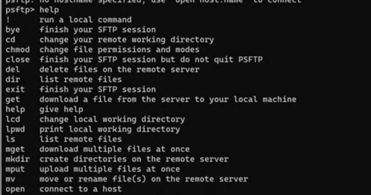 Where Is Psftp. Exe Located?