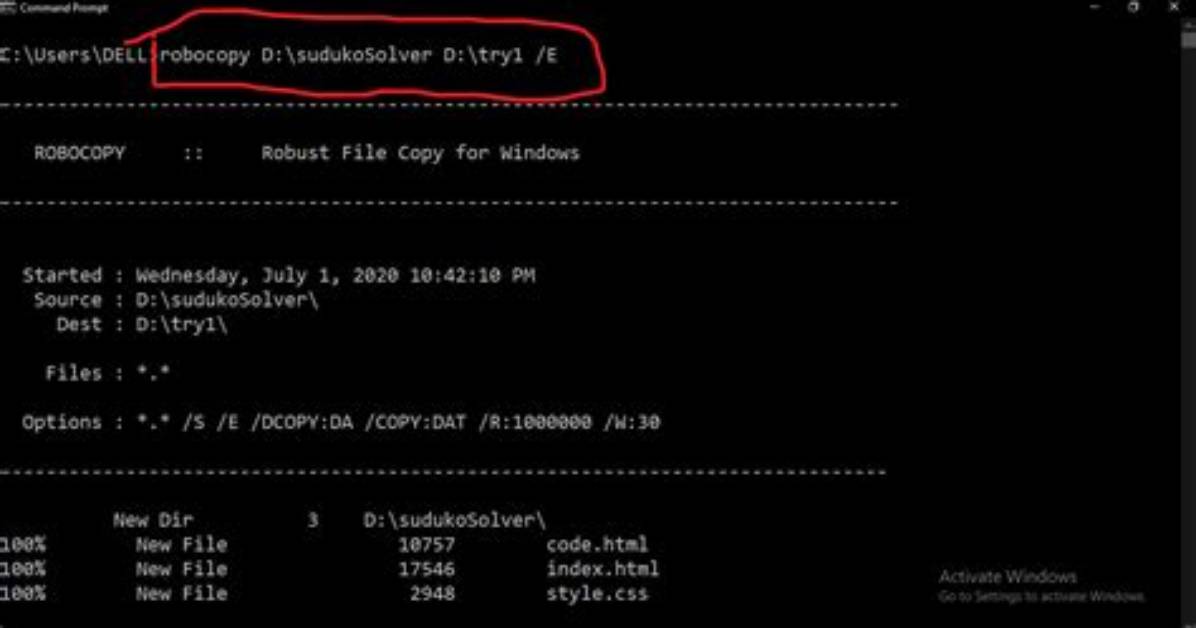 Where Is Robocopy Windows 10?