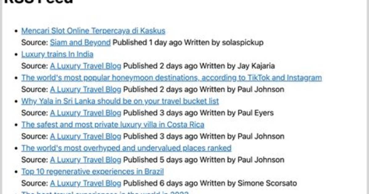 Where Is Rss Feed?