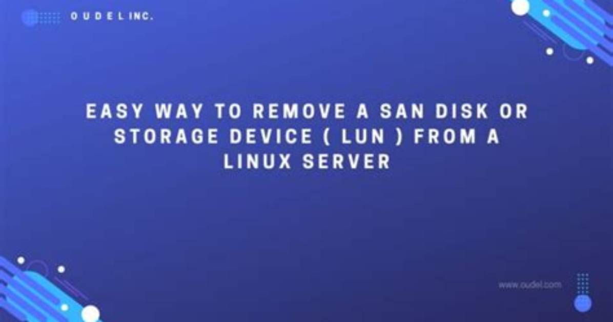 Where Is San Disk in Linux?