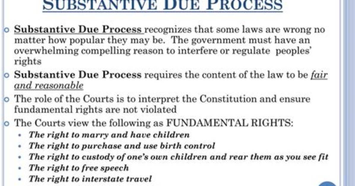 Where Is Substantive Due Process in the Constitution?