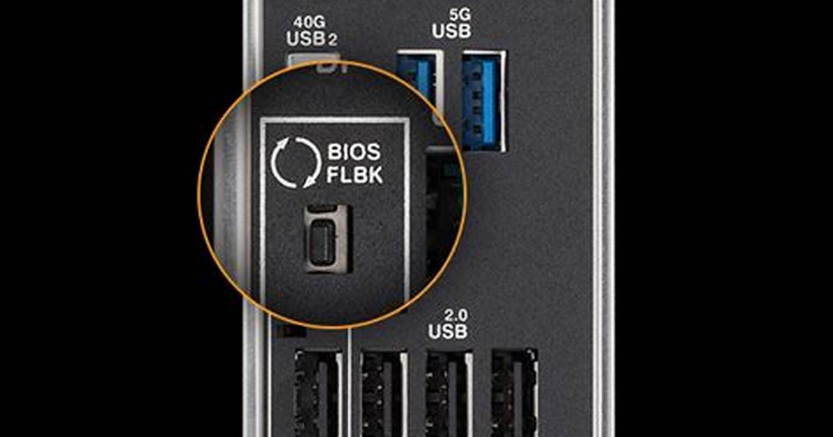 Where Is the Bios Flashback Button?