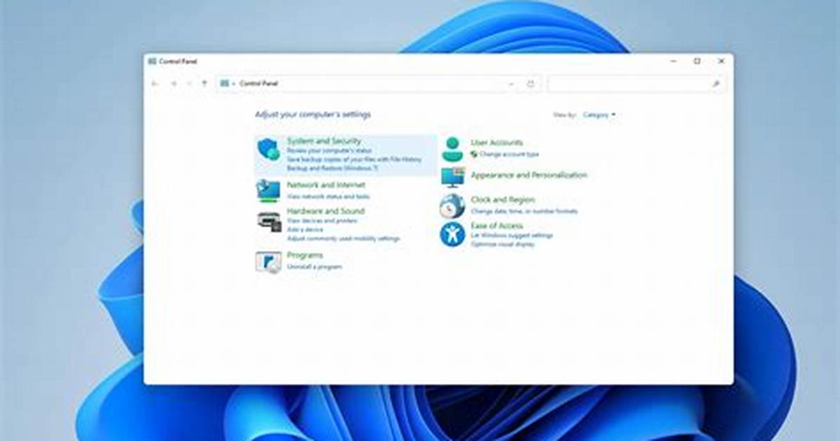 Where Is the Control Panel on Windows 7?
