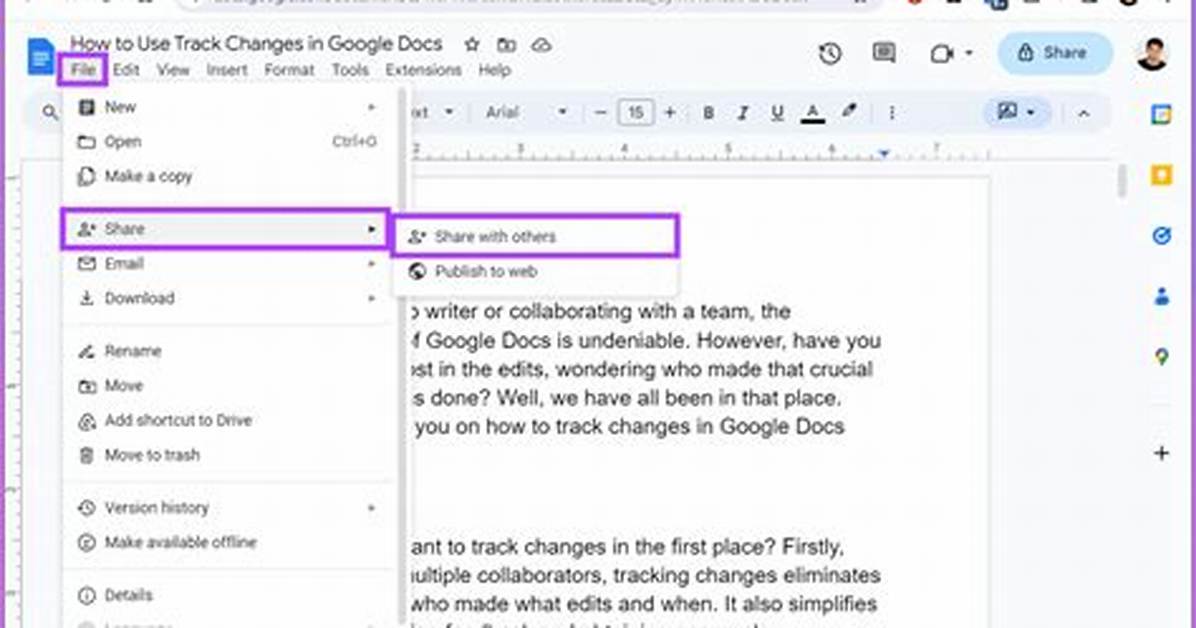 Where Is Track Changes in Google Docs?
