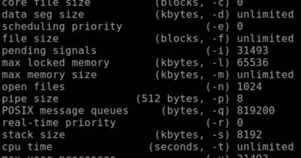 Where Is Ulimit Change in Linux?