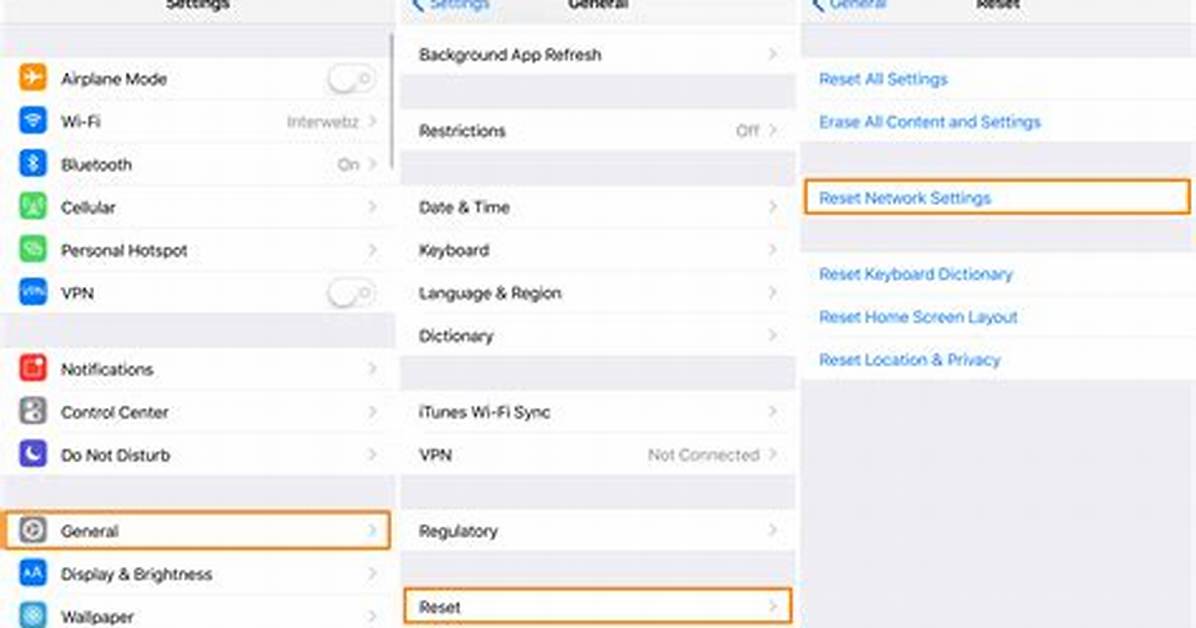 Where's Network Settings on Iphone?