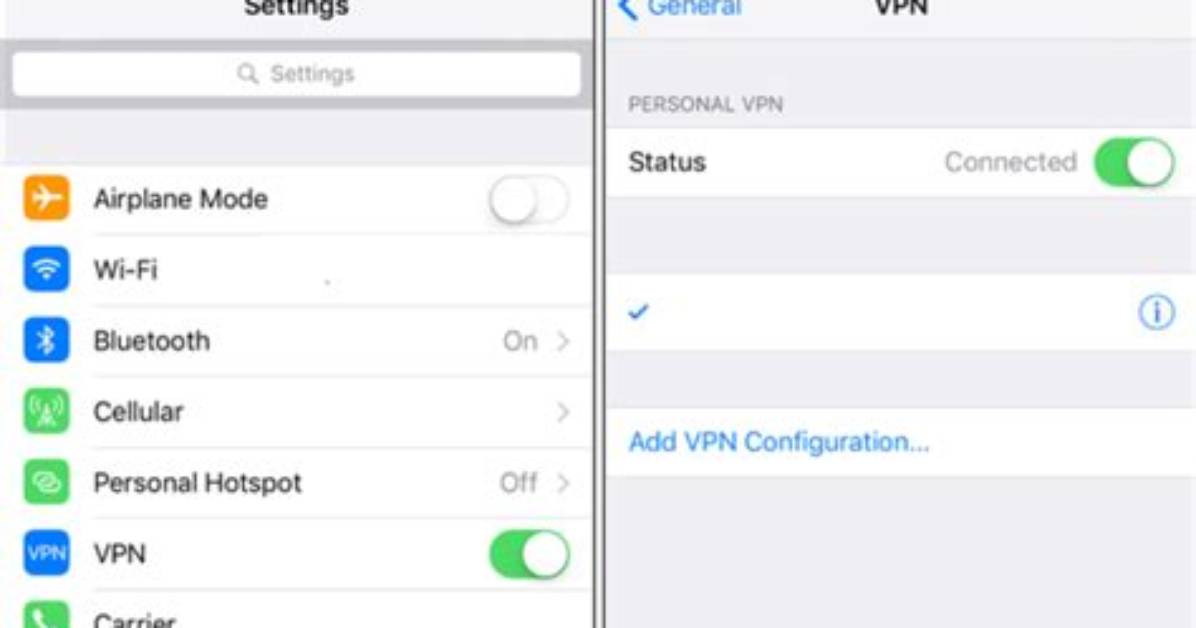 Where's Vpn on Iphone?