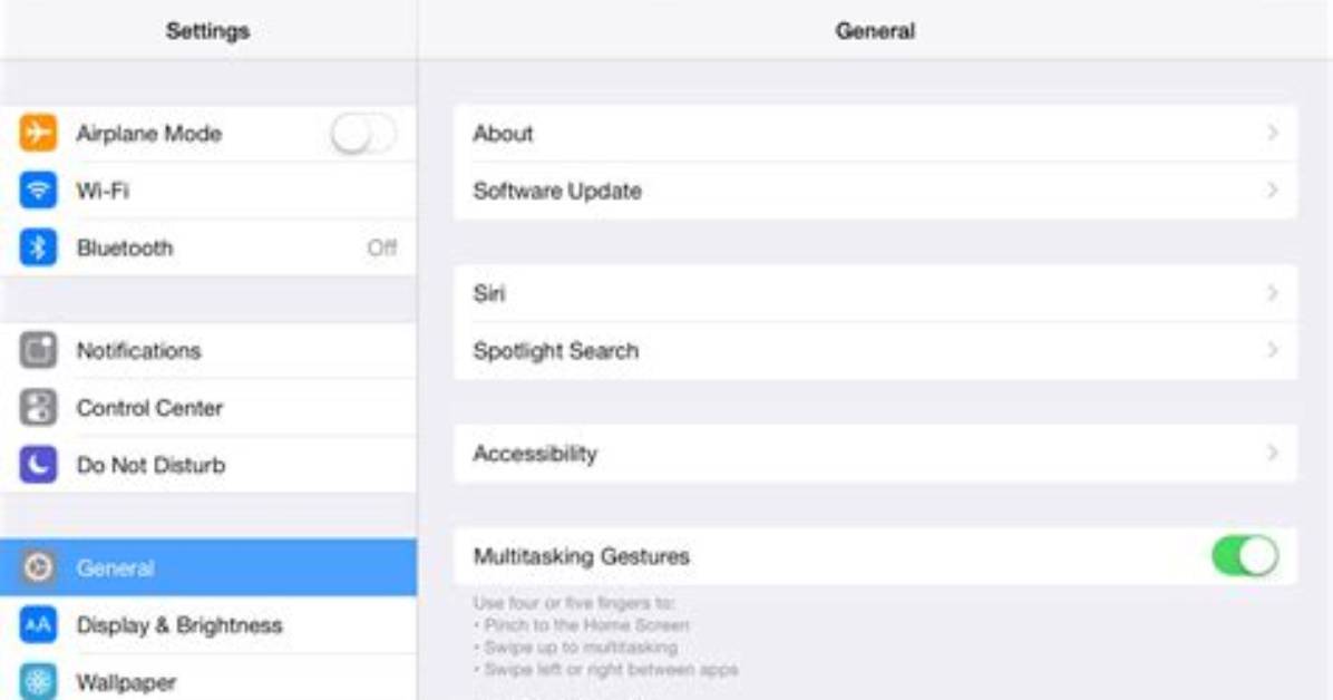 Where to Find Multitasking Gestures on Ipad?