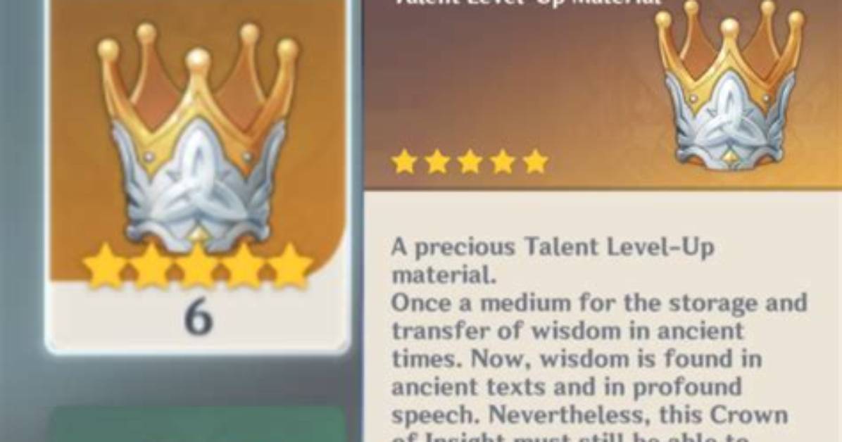Where to Get the Crown of Insight