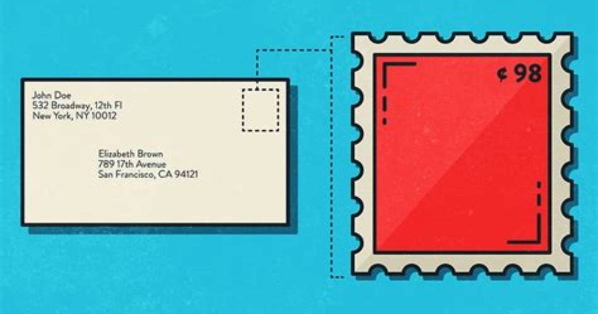 Where to Put Stamp on Envelope