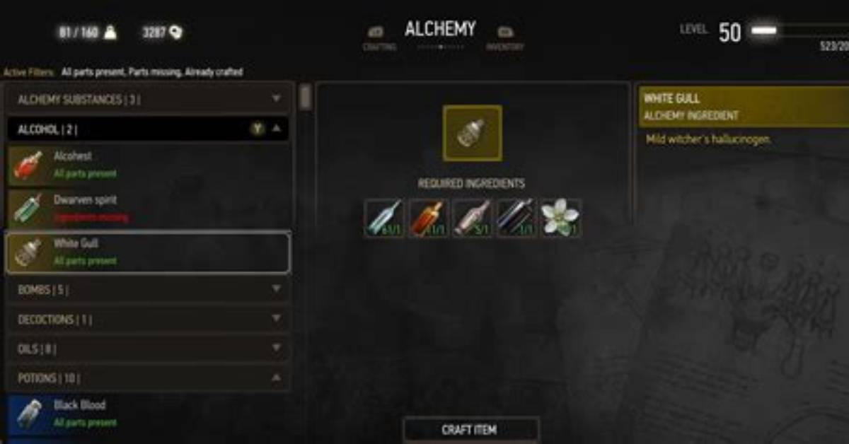 Where White Gull Witcher 3?