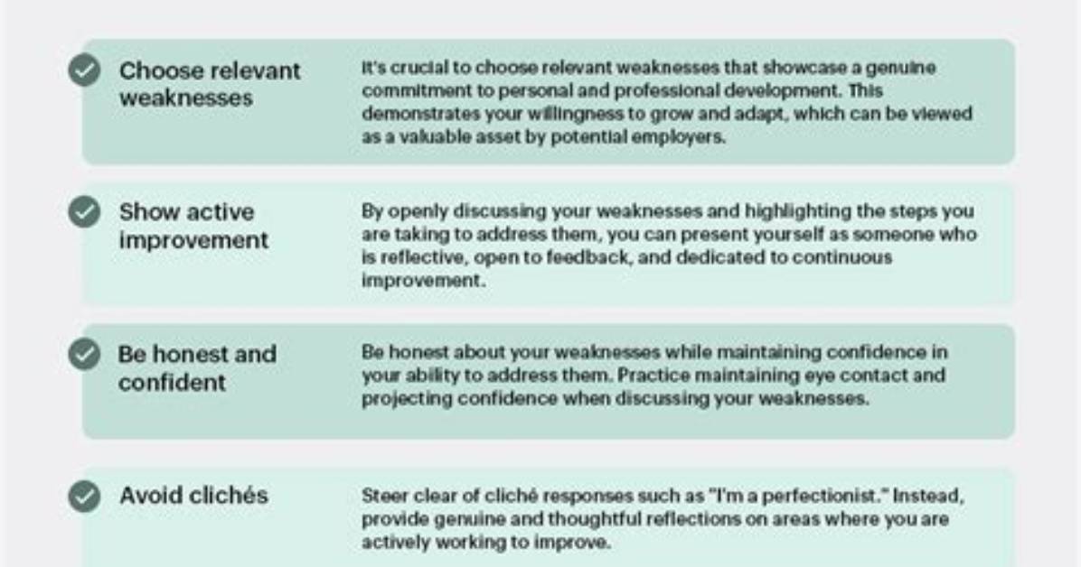 Which Are Your Weaknesses?