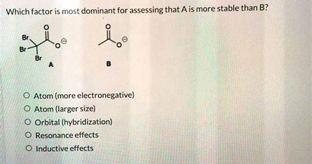 Which Atom Is More Stable?