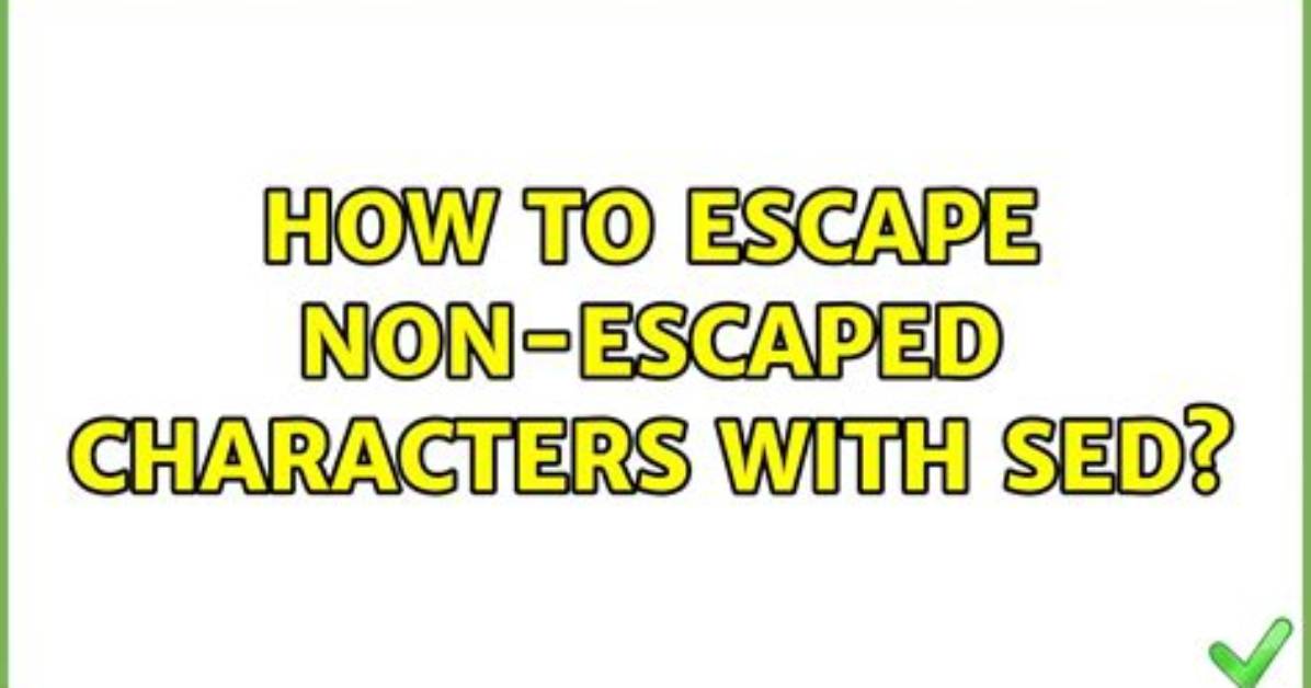 Which Characters Need to Be Escaped When Using Bash?