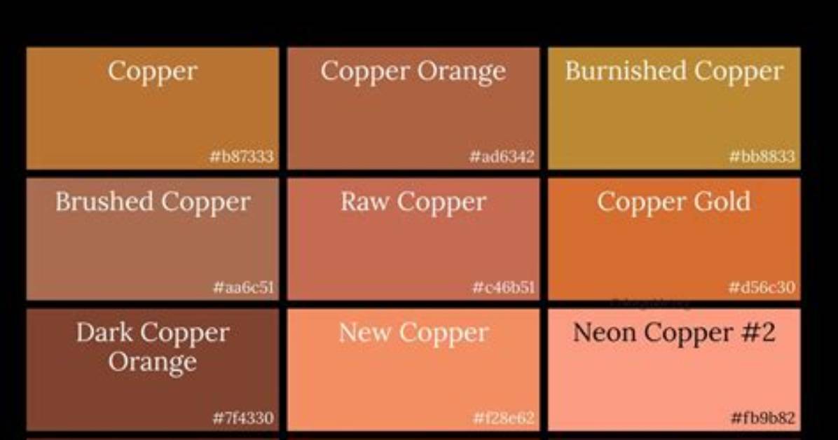Which Colour Is Copper?