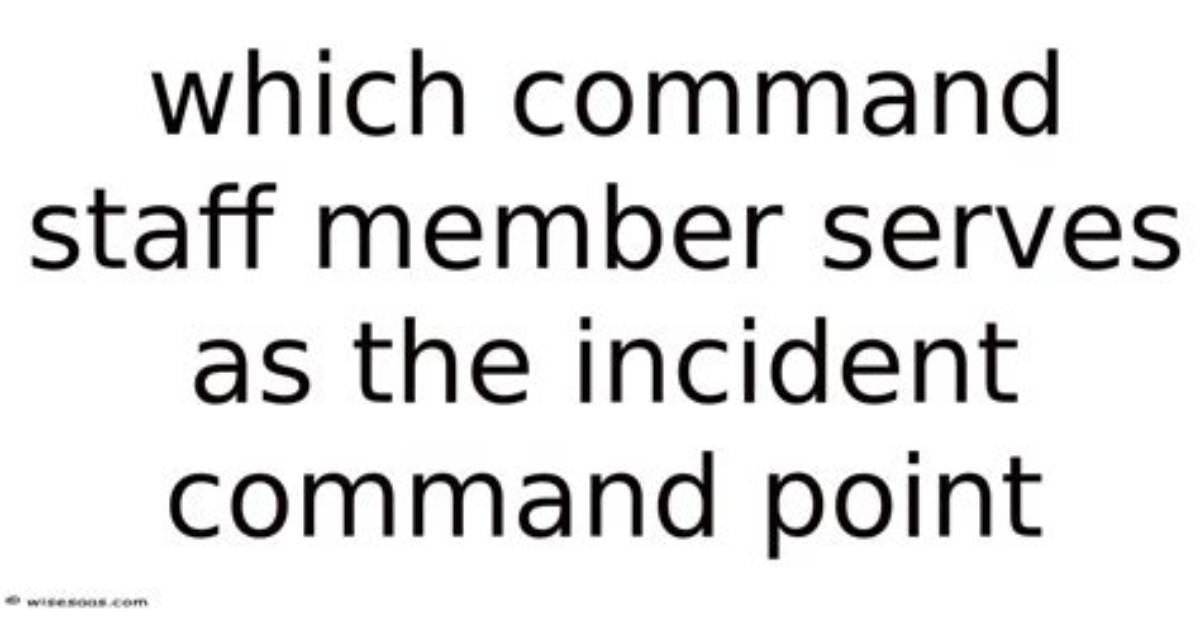 Which Command Staff Position Serves as the Conduit?