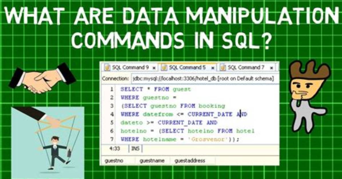 Which Commands Are Used for Manipulating Data in Database?