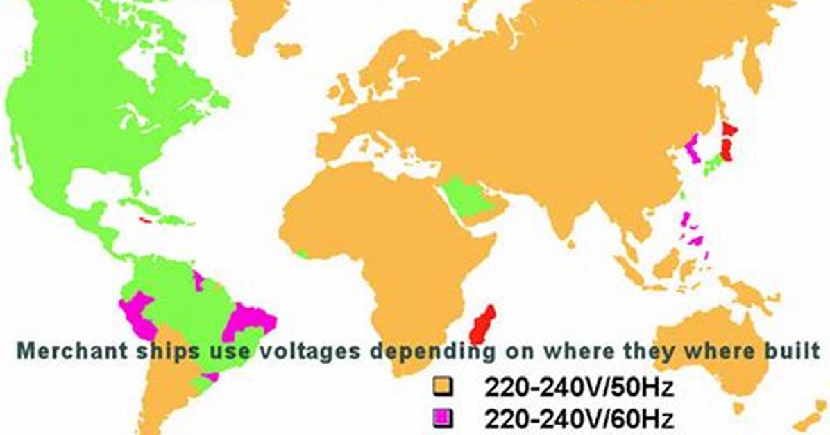 Which Countries Use 60Hz?
