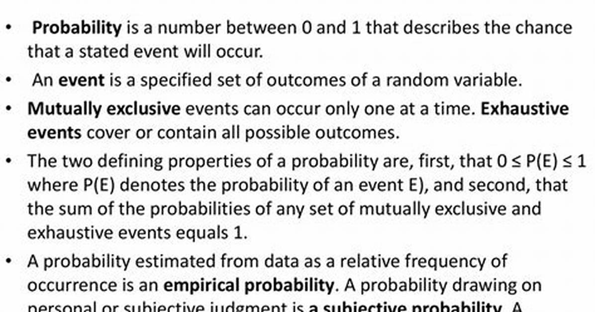 Which Definition Best Describes Probability?