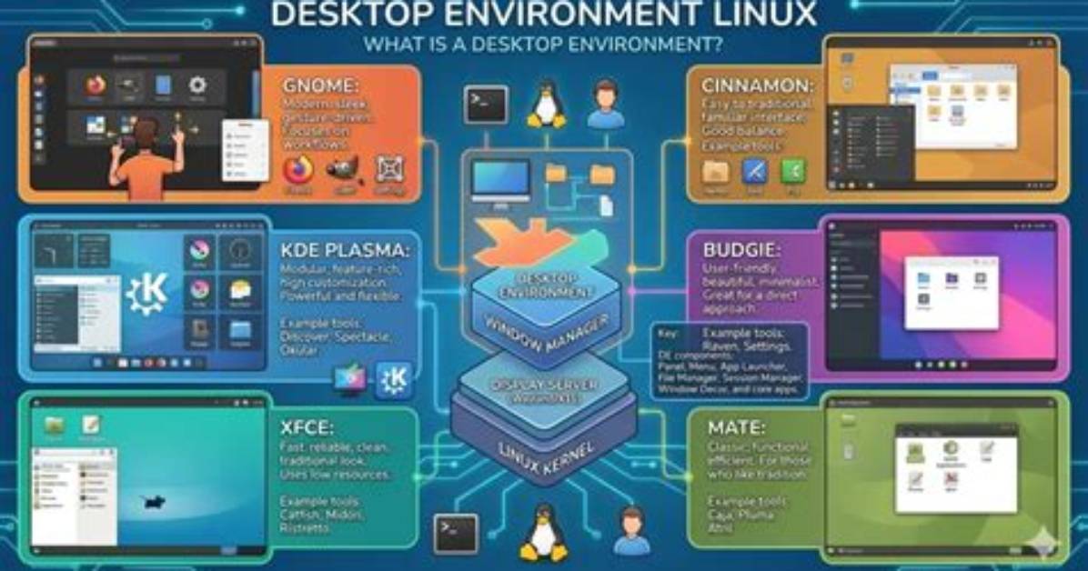 Which Desktop Environment Are Supported in Linux Os?