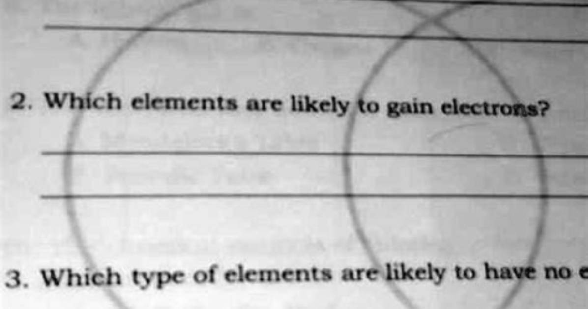 Which Elements Are Likely to Lose Electrons?