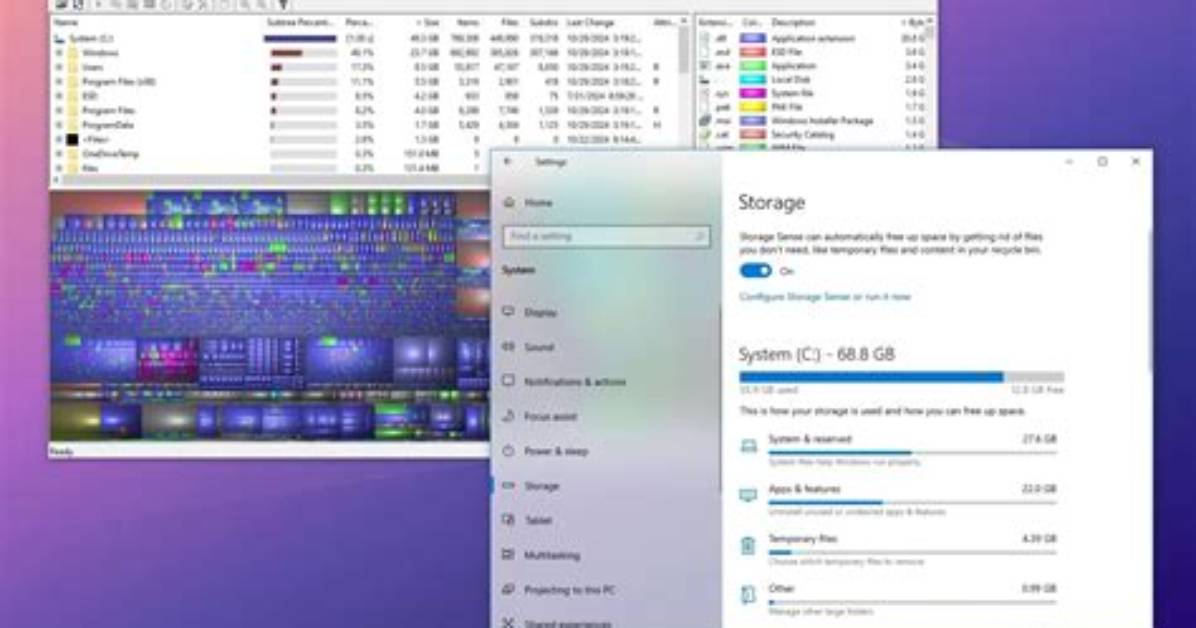 Which Folders Are Taking up Space Windows 10?