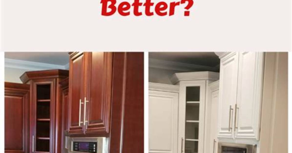 Which Is Better Painted or Stained Kitchen Cabinets
