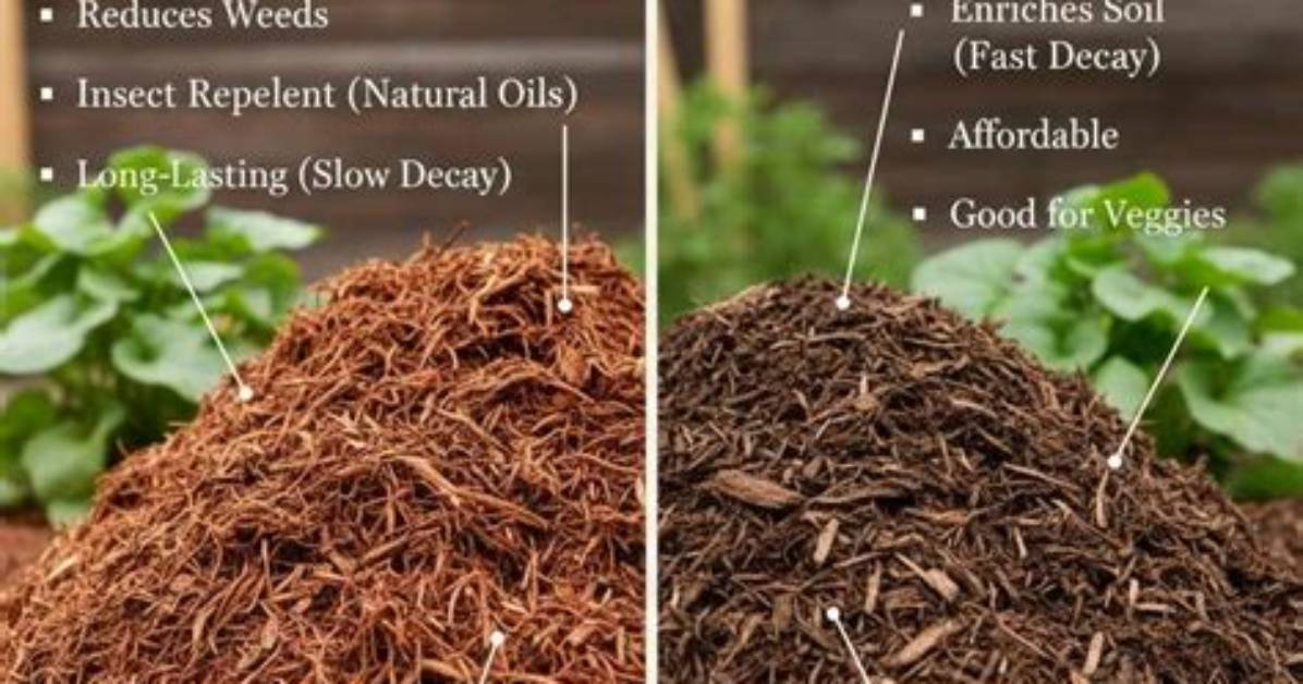 Which Is Better Pine or Cedar Mulch