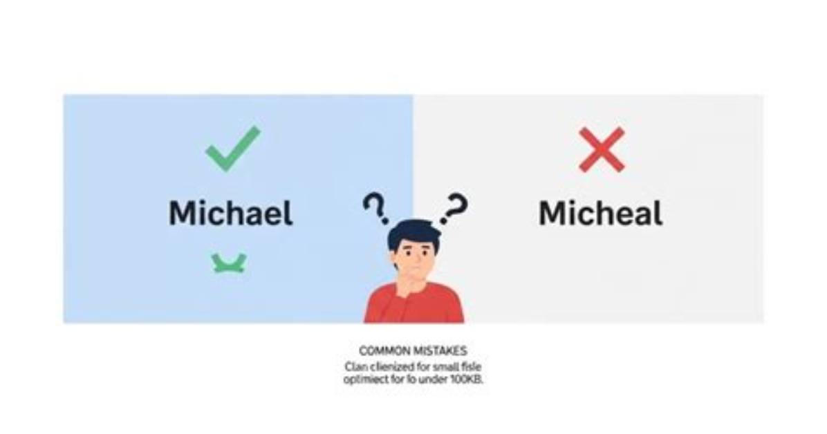 Which Is Correct Michael or Micheal?