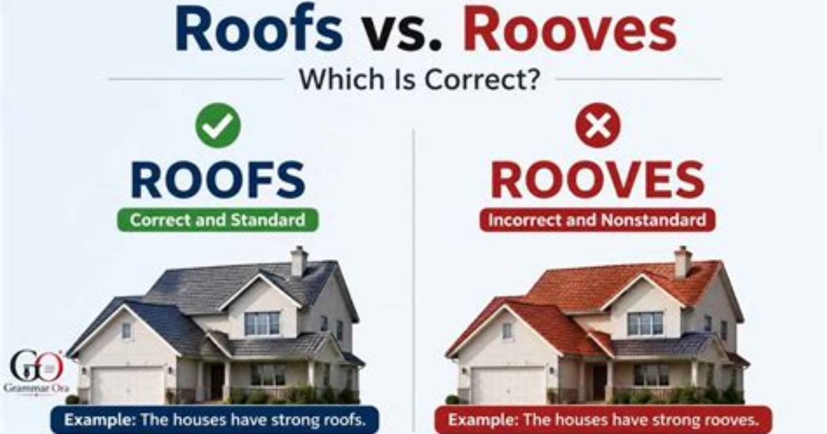 Which Is Correct Rooves or Roofs?